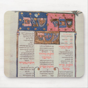 Page of text and illustration mouse mat