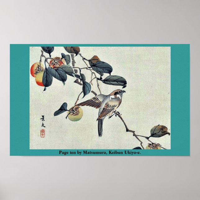 Page ten by Matsumura, Keibun Ukiyo-e. Poster (Front)