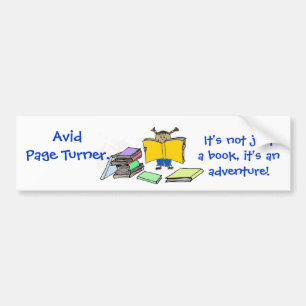page turner bumper sticker