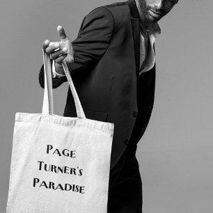 Page Turner's Paradise Cool Librarian Book Lover Tote Bag