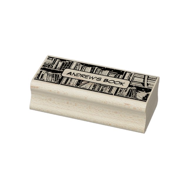 Page-Turning Personalisation: Custom Anime Library Rubber Stamp (Stamp)