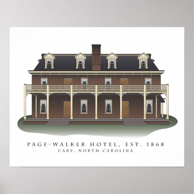 Page-Walker Hotel Architectural Print (Front)