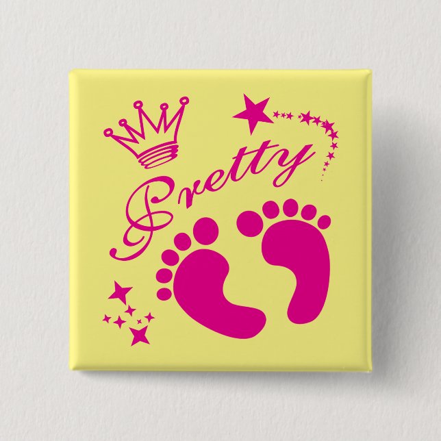 Pageant 15 Cm Square Badge (Front)