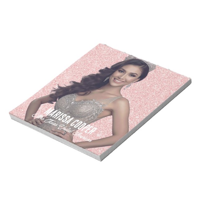 Pageant Autograph Notepad Rose Gold Photo Pad (Rotated)