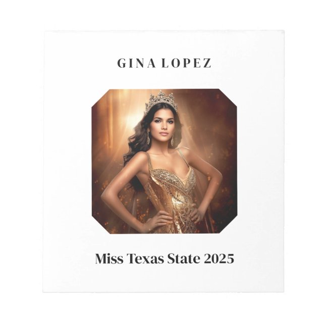 Pageant Autograph Pad (Front)