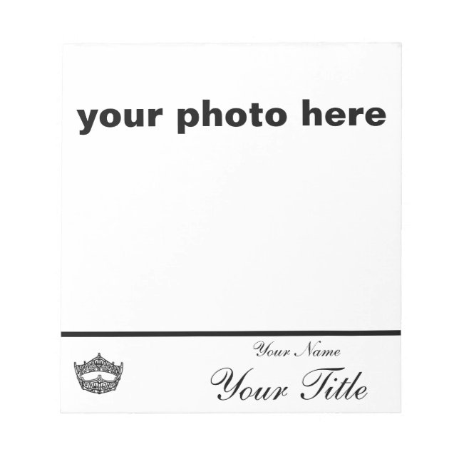 Pageant autograph pad - custom (Front)