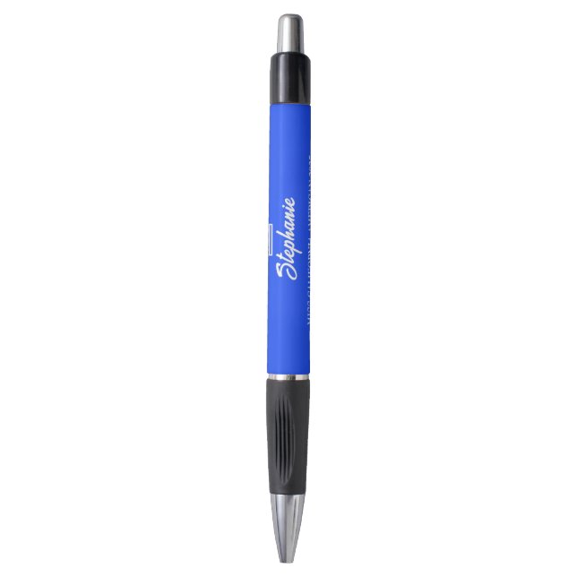 Pageant Autograph Pen Set - Royal Blue Pageants (Front Vertical)