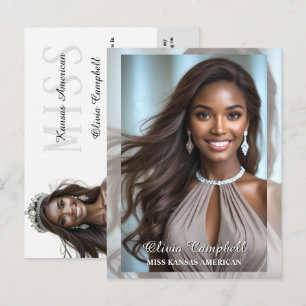 Pageant Autograph Postcard Minimal Modern Cards