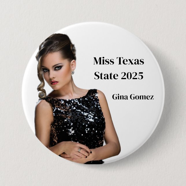 Pageant Button Pin (Front)