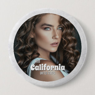 Pageant Button Pin Marble Ice
