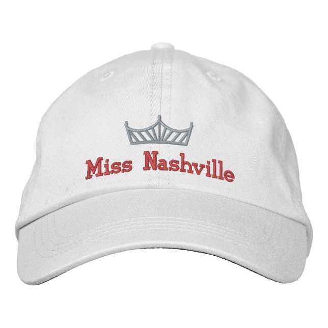 Pageant Crown Custom Embroidered Cap  (Front)