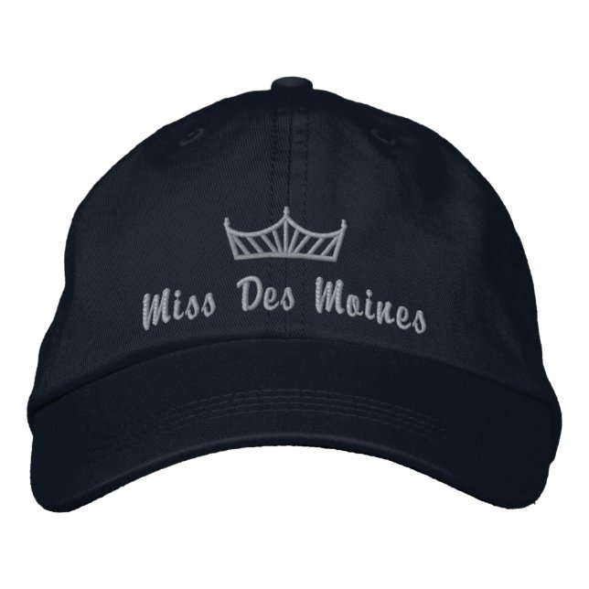 Pageant Crown Custom Embroidered Cap  (Front)