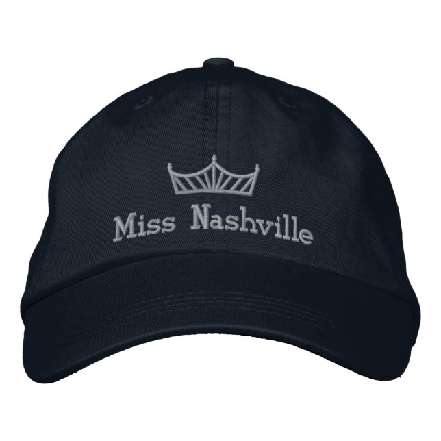 Pageant Crown Custom Embroidered Cap  (Front)