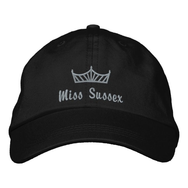 Pageant Crown Custom Embroidered Cap  (Front)