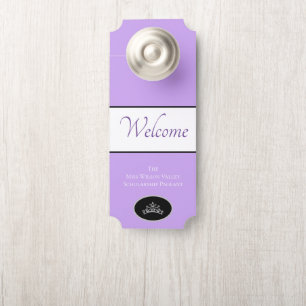 Pageant Crown Door Hanger Welcome Custom Name