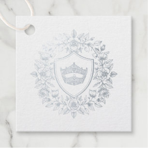 Pageant Crown Favour Tags