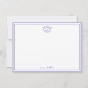 Pageant Crown Flat Note Card
