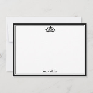 Pageant Crown Flat Note Card