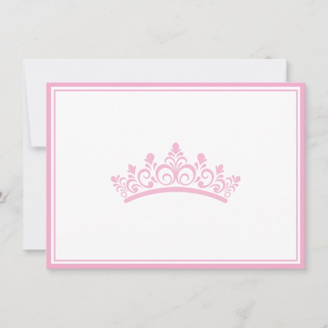 Pageant Crown Flat Note Card (Front)