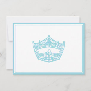 Pageant Crown Flat Note Card
