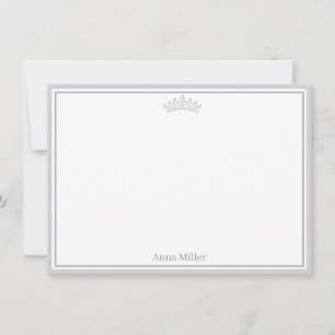 Pageant Crown Flat Note Card