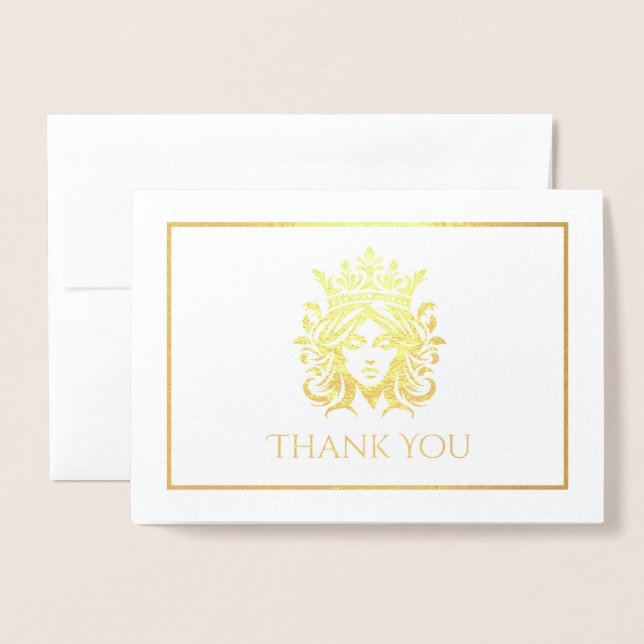 Pageant Crown  Foil Card (Front With Envelope)