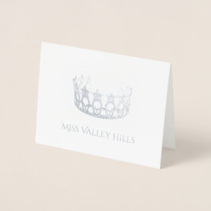 Pageant Crown Foil Note Card