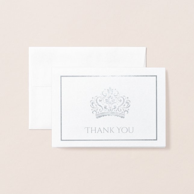 Pageant Crown Mini Foil Card (Front With Envelope)