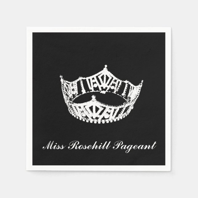 Pageant Crown Paper Napkins (Front)
