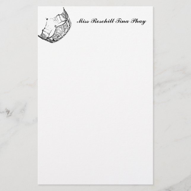 Pageant Crown Stationery Paper (Front)