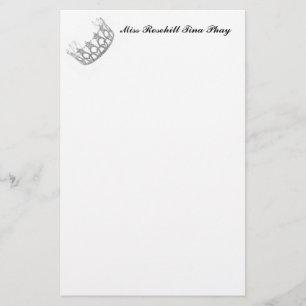 Pageant Crown Stationery Paper