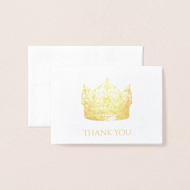 Pageant Crown Thank You Card (Front With Envelope)
