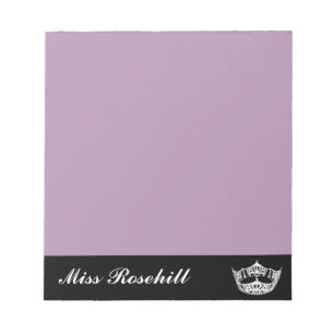 Pageant Crown & Title Notepad