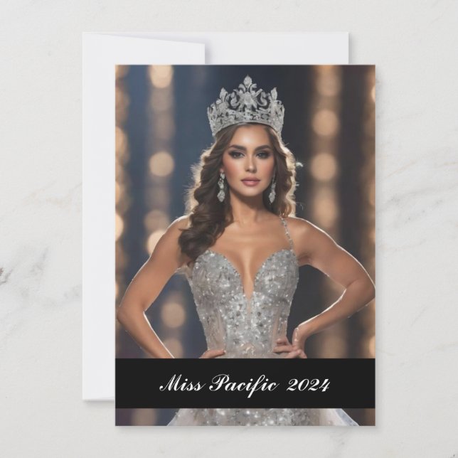 Pageant Custom Photo Card (Front)