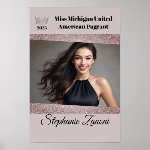 Pageant Door Poster Glitter Glam Send-Off Pageants