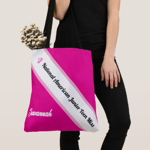 Pageant Essentials Custom Crown and Sash Tote