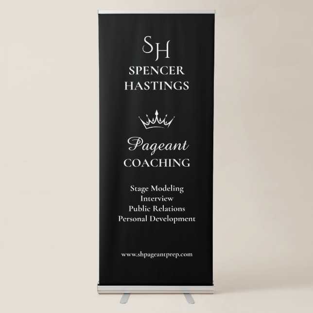 Pageant Expo Display Custom Crown Tradeshow Banner (Front)