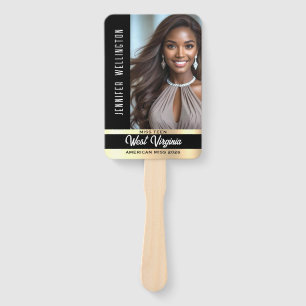 Pageant Fan Wavers Gold Shine Set of Hand Fans