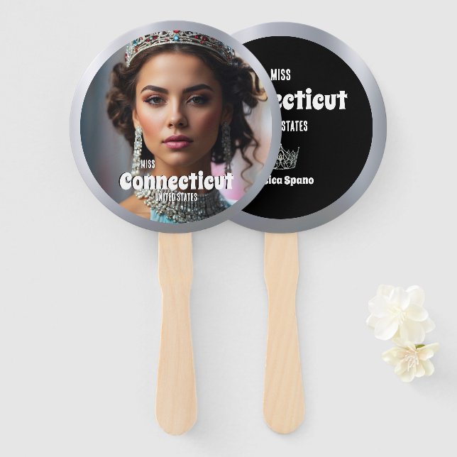 Pageant Fan Wavers | Silver Shine Set of 10 Fans (Front and Back)
