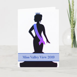 Pageant Greeting Card-Custom Announcement