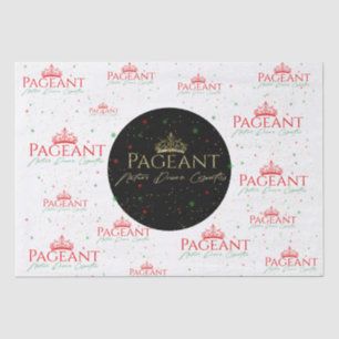 Pageant logo Christmas pattern Tissue Paper