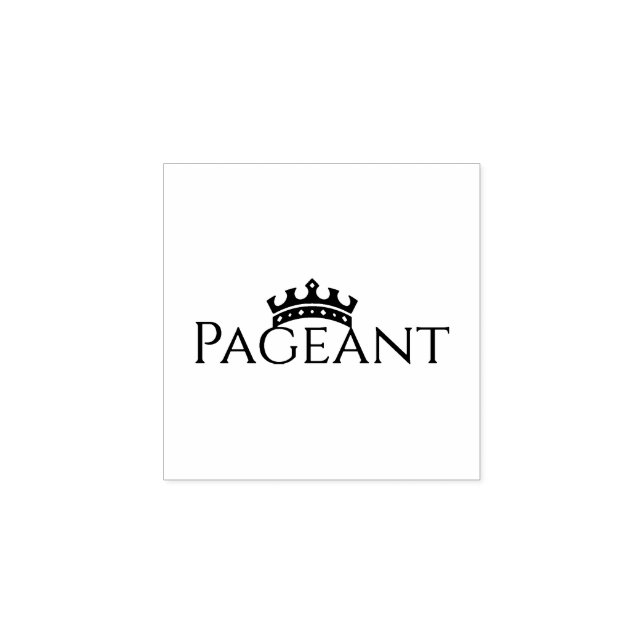 Pageant Logo Rubber Stamp (Imprint)