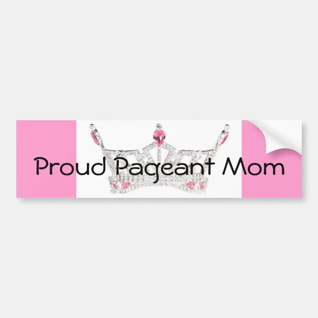 PAGEANT MOM Bumper Sticker - Customised (Front)