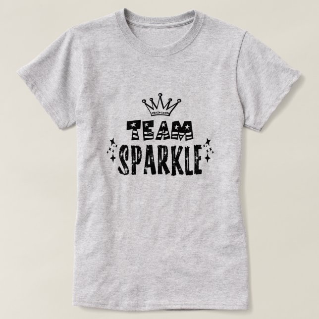Pageant Mom - Team Sparkle, Pageant T-Shirt (Design Front)