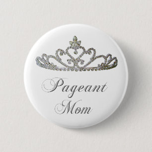 pageant mum 6 cm round badge