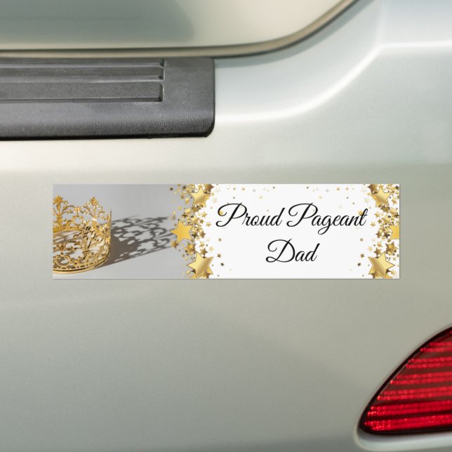 Pageant Mum Bumper Car Magnet Bumper Sticker (On Car)