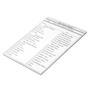 Pageant Packing Checklist Marble Ice Custom Notepad