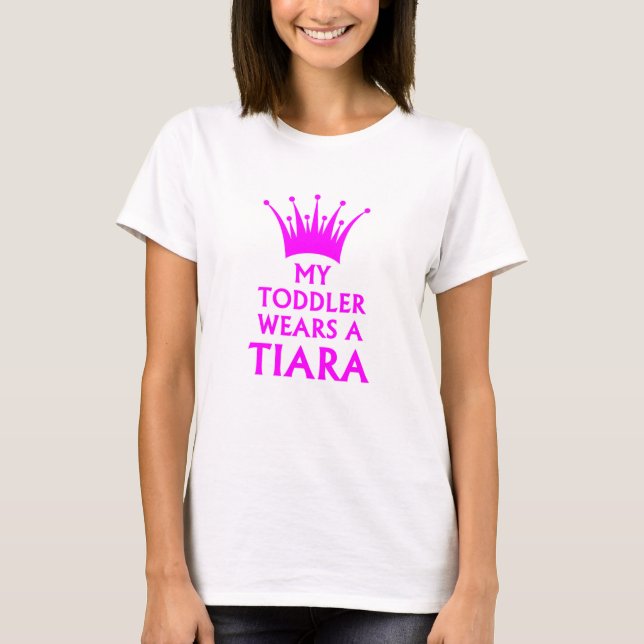 Pageant Parents Mom/Dad - Tiara T.shirt T-Shirt (Front)