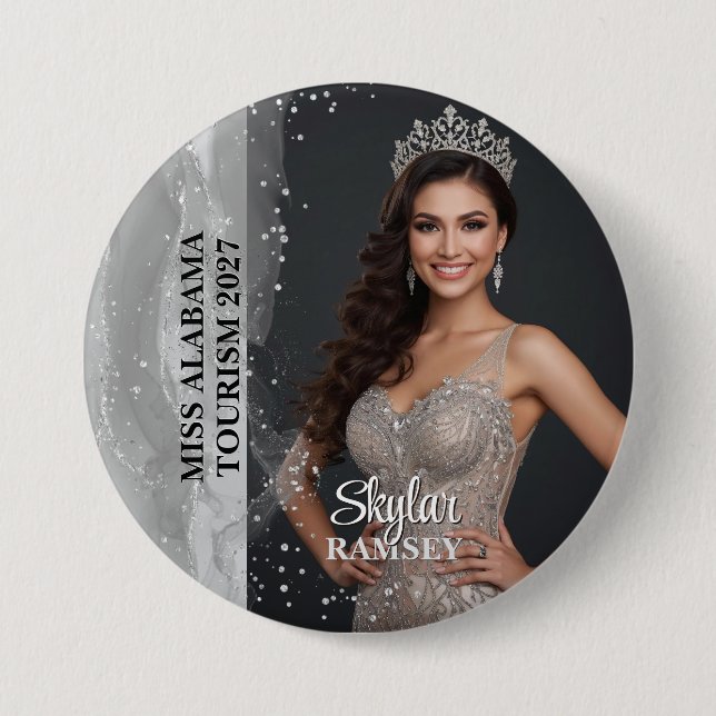 Pageant Photo Button - Silver Storm Pin Pageants (Front)