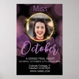 pageant  poster class invite, work birthday